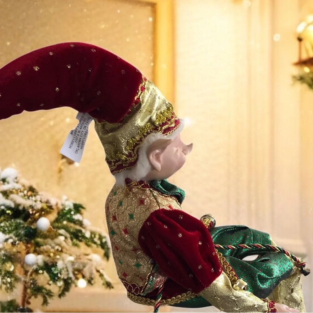 Hobby Lobby Christmas Pixie Elf Poseable Shelf Sitter 21”